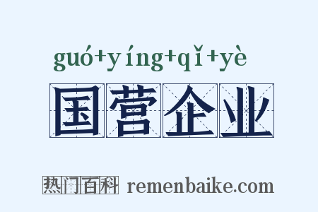 国营企业是什么意思的图片